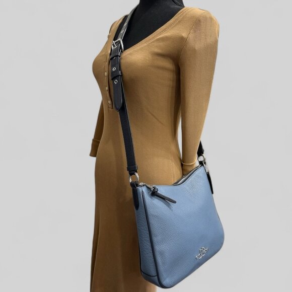 Coach Ellie File Bag Indigo Blue Like New - Picture 6 of 16